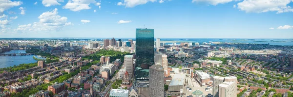 Aerial view of Boston skyline - Massachusetts - USA — Stock Photo, Image