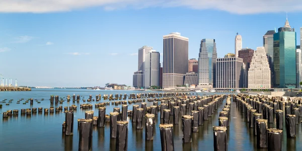 Blick auf lower manhattan in New York — Stockfoto