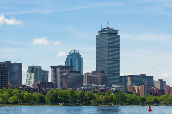 Skyline de Boston desde waterfront, Massachusetts, EE.UU. — Foto de Stock