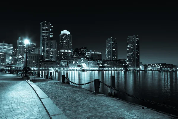 gece - massachusetts - ABD tarafından Boston manzarası
