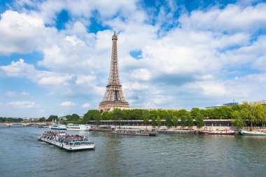 paris, Fransa, Eyfel Kulesi ve seine Nehri