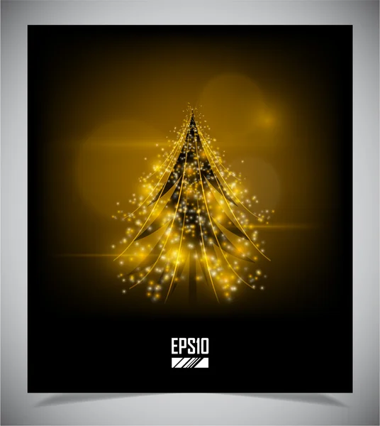 Modern abstract christmas tree, eps 10 — Stock Vector