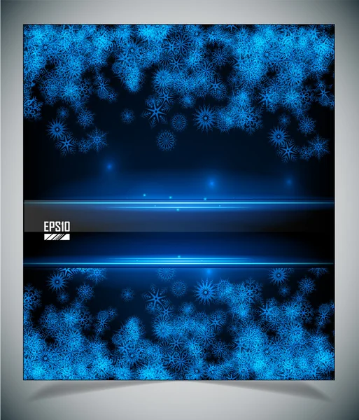 Bleu abstrait fond lumineux — Image vectorielle