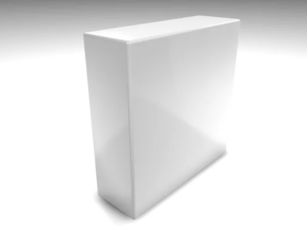 3d renderizado caja de software en blanco — Foto de Stock