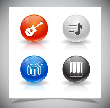 web için düğmeleri.