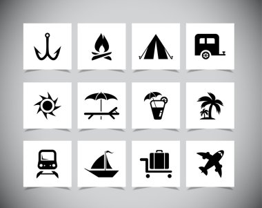tatil simgeler vektör