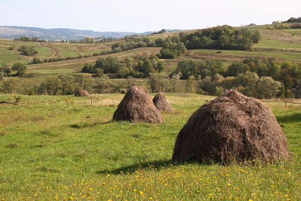 Espaces de la localité de montagne — Photo