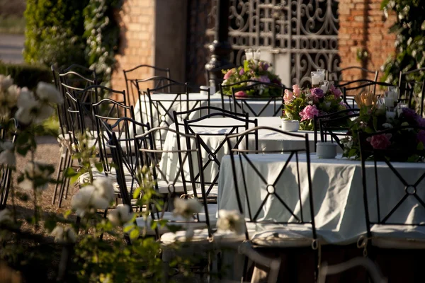 Banquet tables — Stock Photo, Image