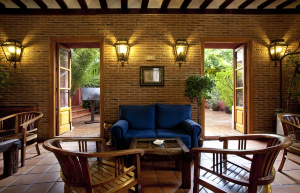 Lobby in hotel — Stock Photo, Image