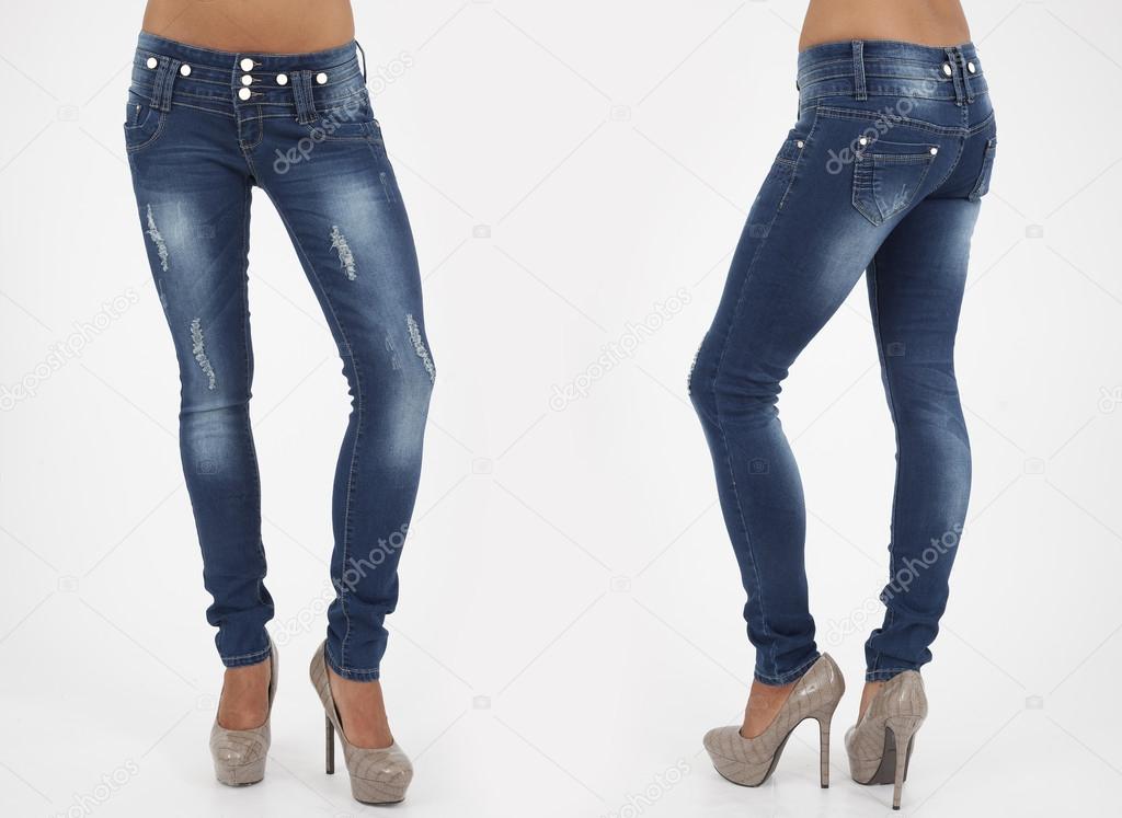 Pretty women in tight jeans