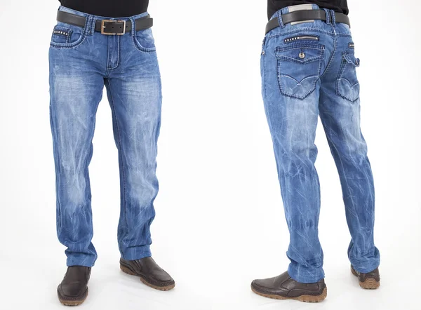 Mannen in jeans broek — Stockfoto