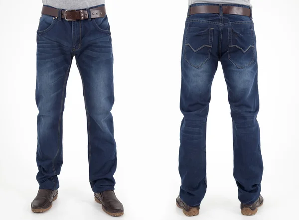 Mannen in jeans broek — Stockfoto