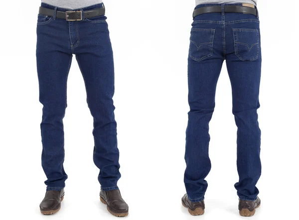 Män i jeans byxor — Stockfoto