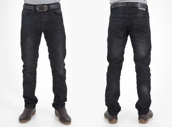 Män i jeans byxor — Stockfoto