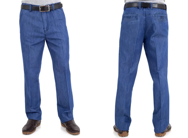 Män i jeans byxor — Stockfoto