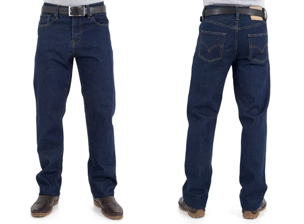 Чоловіки в джинсах штани Стокове Фото