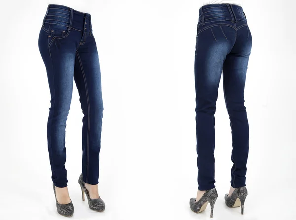 Pretty women in jeans — Stock Photo, Image