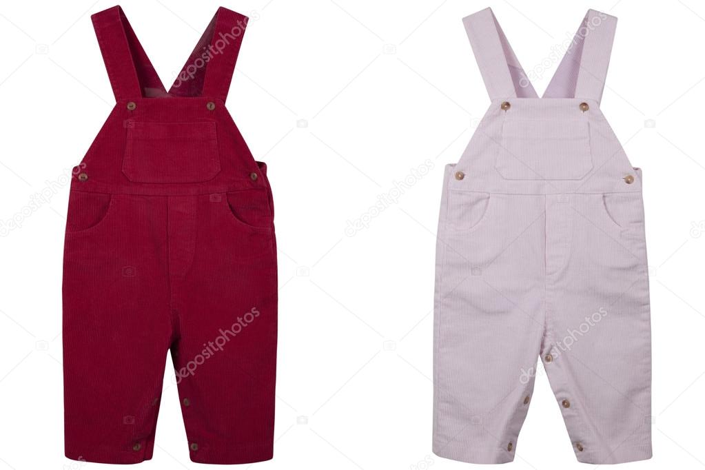 Children's overalls velveteen