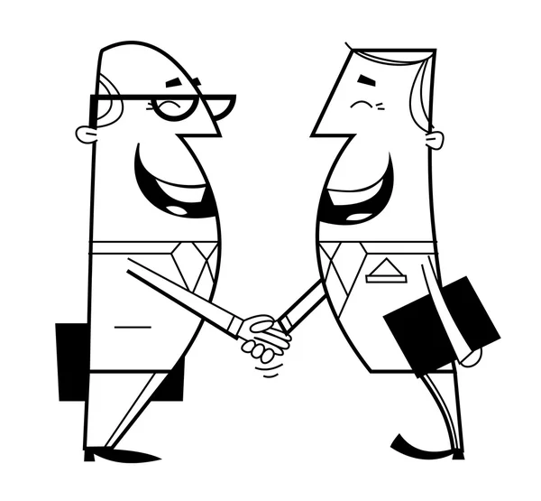 Businessmen shaking hands — Stock Vector