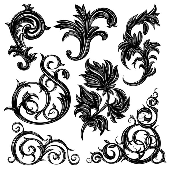 Floral design elements