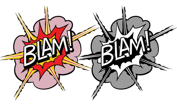 Explosion de bande dessinée style pop-art — Image vectorielle