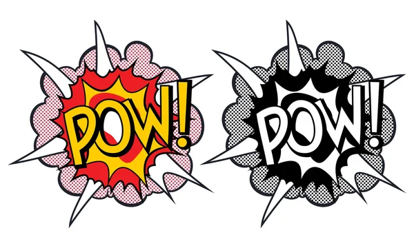 Cartoon Explosion Pop-Art-Stil — Stockvektor