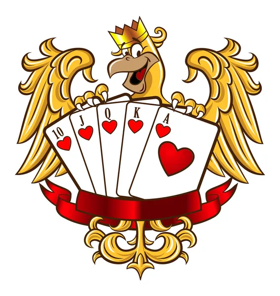 Royal Flush Eagle — Stock Photo, Image