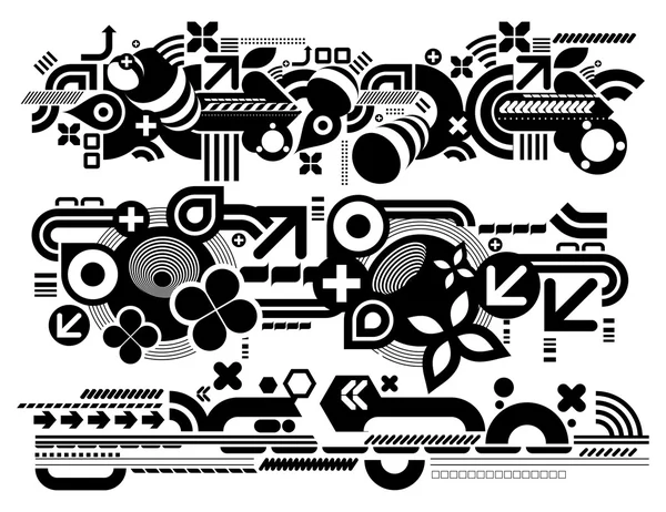 Elementos Techno 414 — Vector de stock