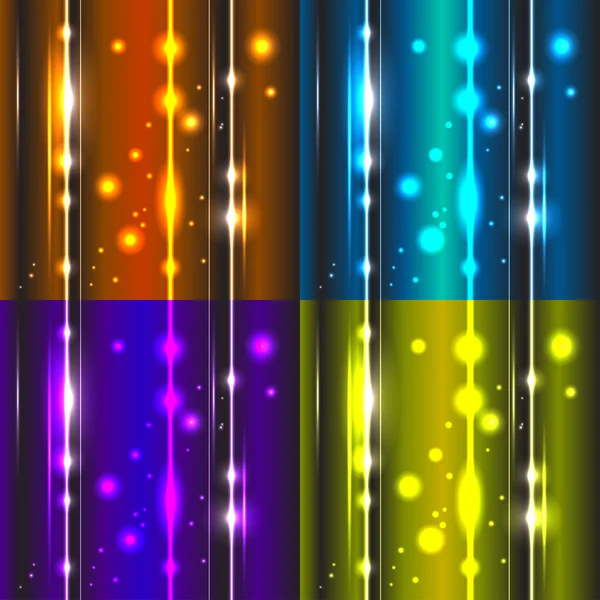 Set of abstract vector backgrounds — Stock Vector