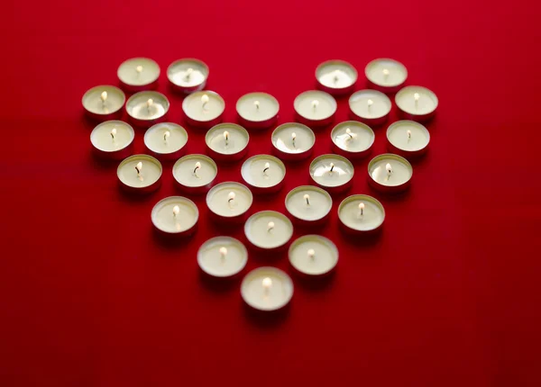 Candele di San Valentino — Foto Stock