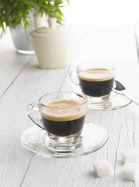 Espressokaffe — Stockfoto