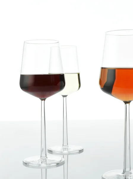 Tre färger vin — Stockfoto