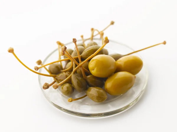 Olive e capperi — Foto Stock