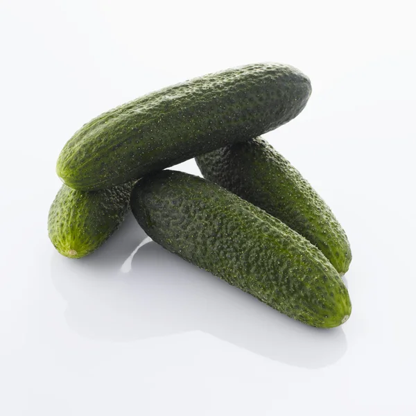 Cucumbers on white — Stock Photo, Image