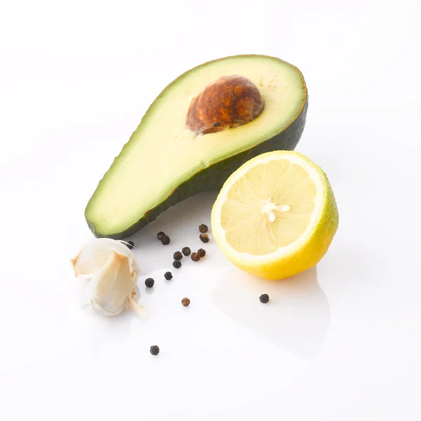 Ingrediënten van avocado room — Stockfoto