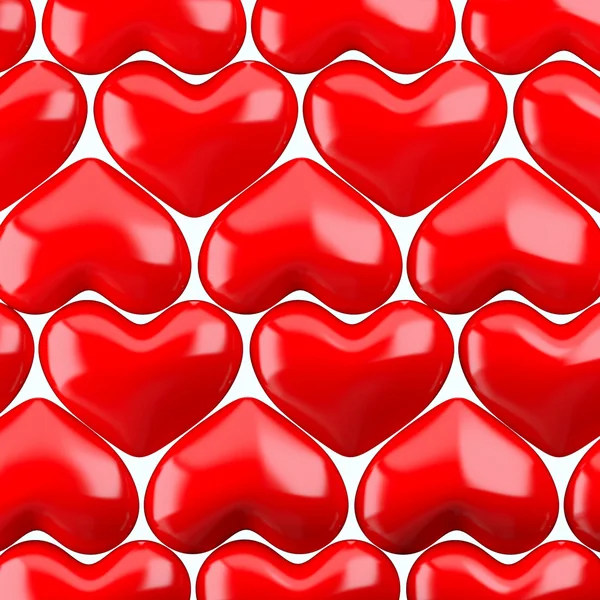 Red hearts pattern — Stock Photo, Image