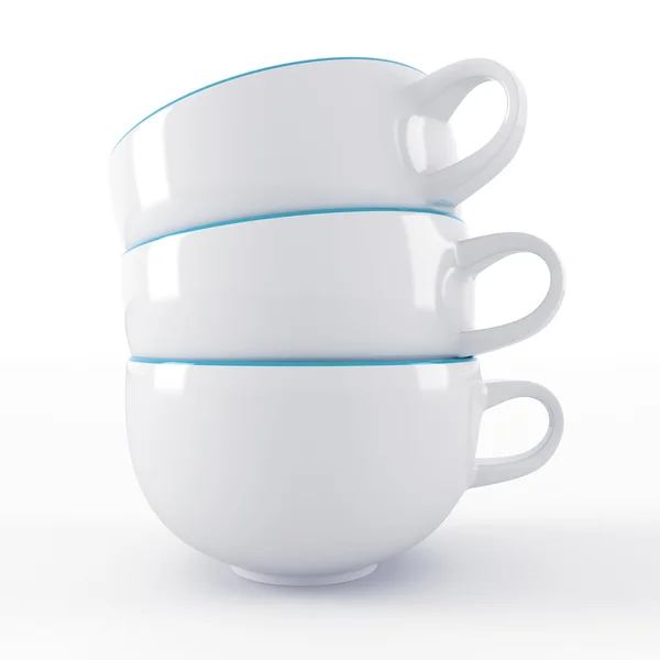 화이트 컵 — 스톡 사진