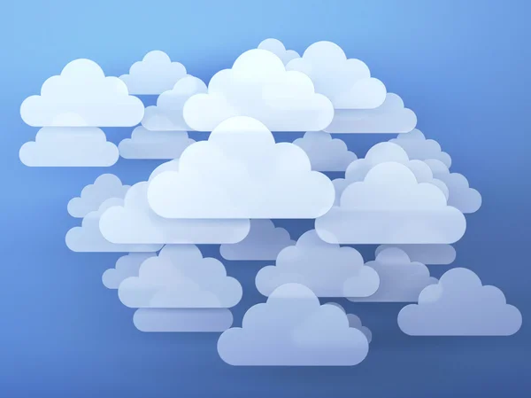 Nuvens digitais — Fotografia de Stock