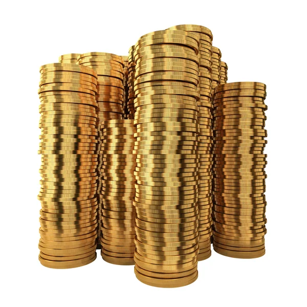 Zlaté mince Stock Snímky