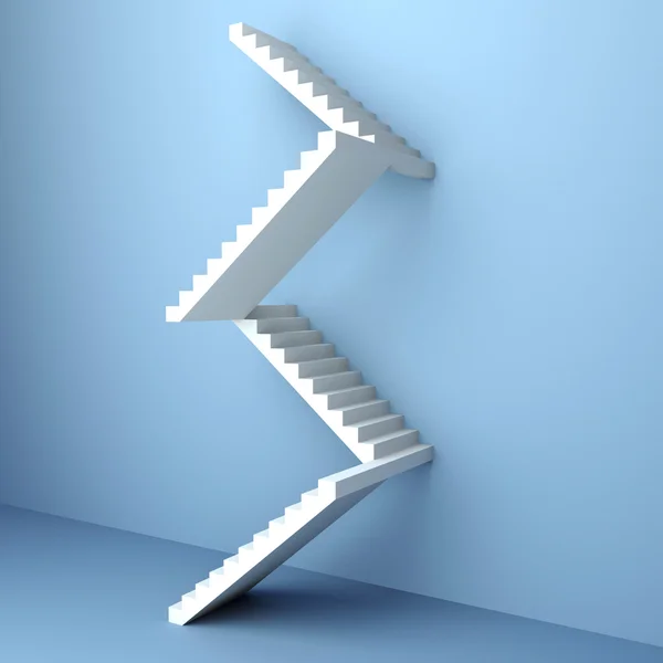 Escadaria branca — Fotografia de Stock