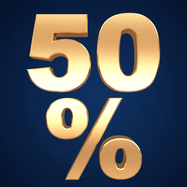 50% — Fotografia de Stock