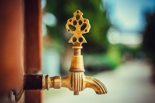 Samowar-Wasserhahn Stockfoto