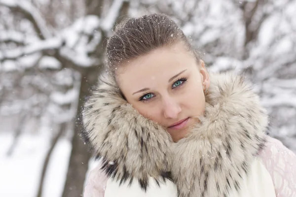 Chica en invierno — Foto de Stock