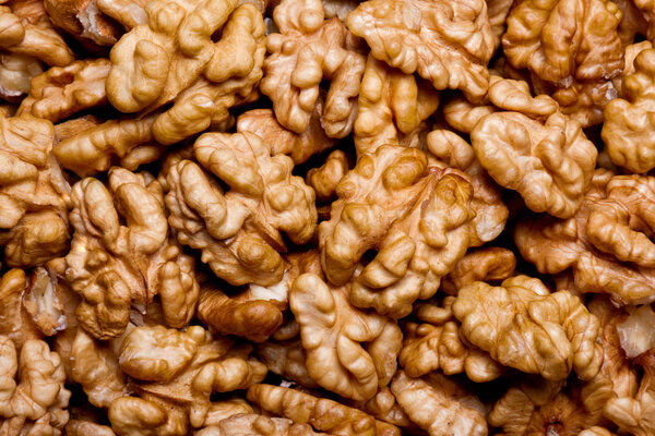 walnuts as background