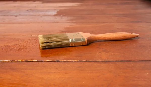 Brush on the floor — Stock Photo, Image