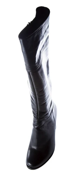 Schwarze Lederstiefel — Stockfoto