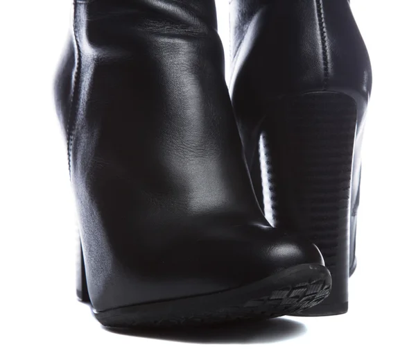 Botas de cuero negro — Foto de Stock