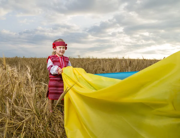 Kız Ukrayna ulusal kostüm — Stok fotoğraf