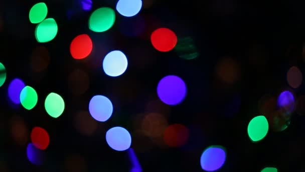 Bokeh de luzes de Natal — Vídeo de Stock