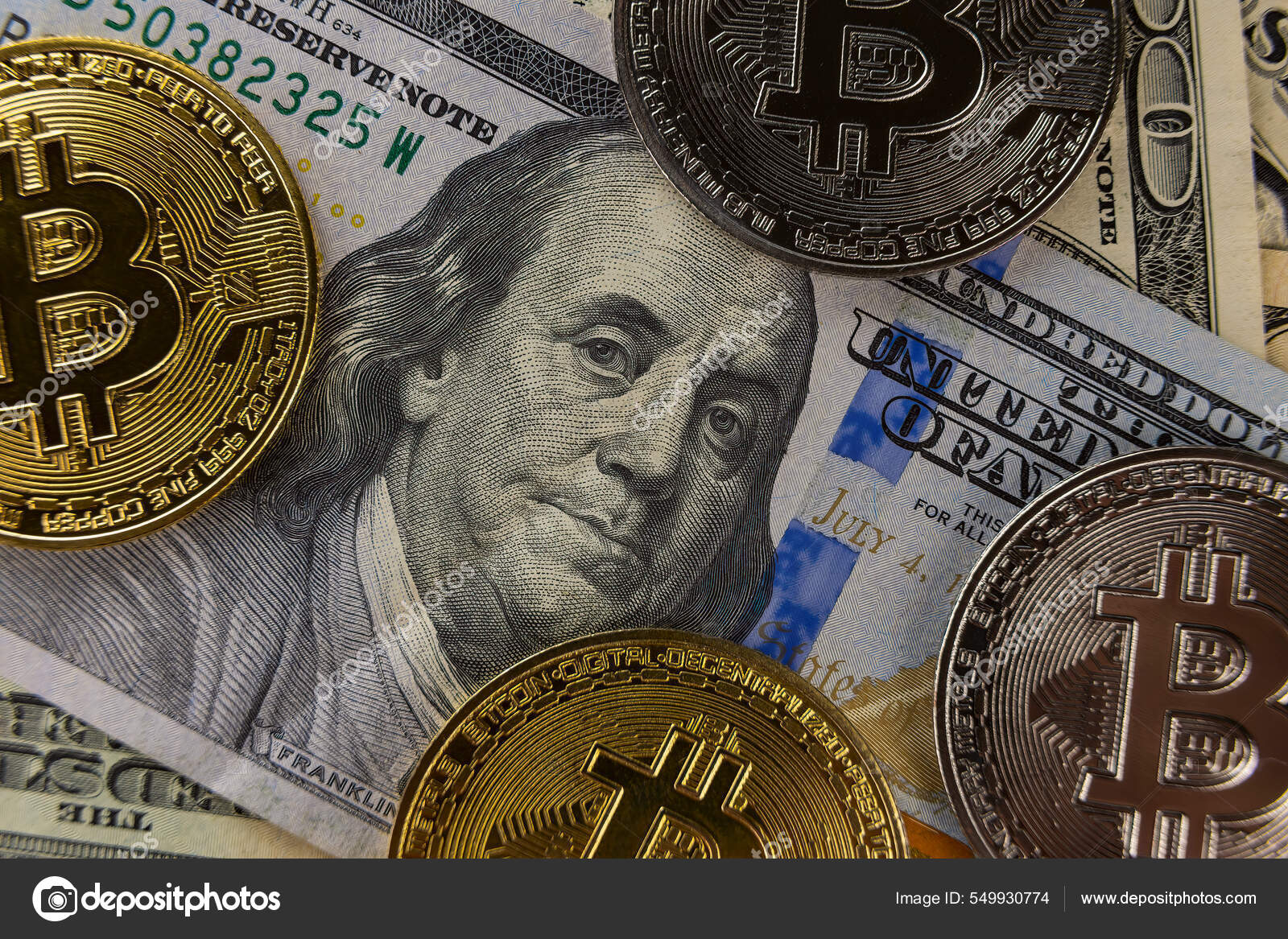 比特币是以美元计价的—— 库存社论照片© zokov #549930774